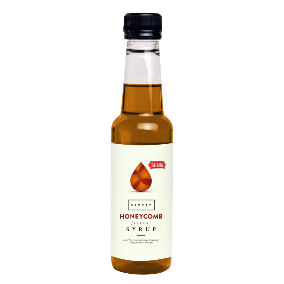 Simply Sugar Free Honeycomb Syrup Low Calorie Vegan Nut Free Flavoured Syr