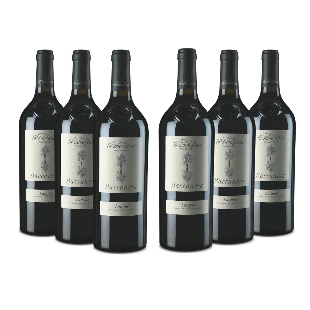 Lo Zoccolaio Langhe Rosso Doc Baccanera Piedmont Dry Wine 6X750 Ml Red