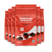 by Amazon House Blend Ground Coffee Medium Roast 136 kg 6 Packs of 227g Rai