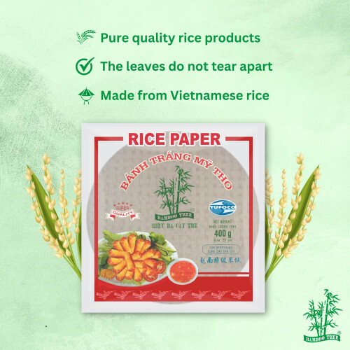 Bamboo Tree - Rice Paper - Great for Spring Roll - Spring roll - 22 cm - Pack of 340g 2