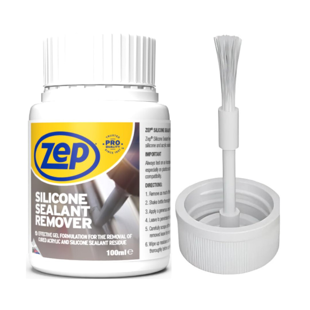 Zep Silicone Sealant Remover 100Ml Silicone Remover For Removing Bathroom W