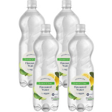 by Amazon Lemon  Lime Flavoured Sparkling Water 1L Pack of 4
