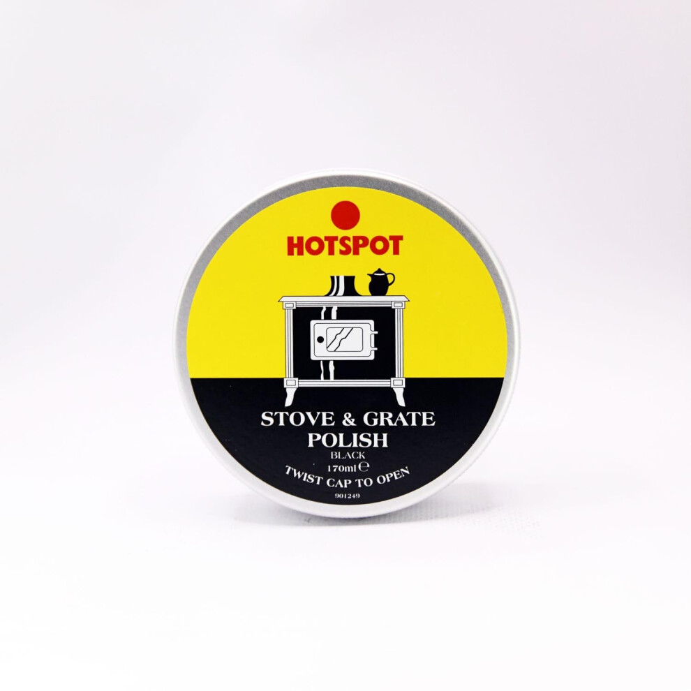 Hotspot Stove And Grate Polish Black – Restores Shine Protects Cast Iron Su