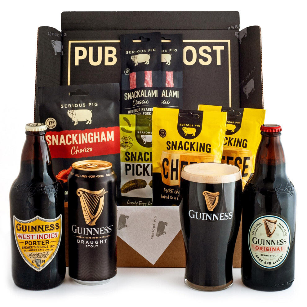 Serious Pig Guinness Gift Set With Official Guinness Glass And Gourmet Pub