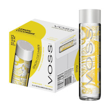 VOSS Lemon Cucumber Flavoured Sparkling Water Pack of 12 x 375ml VOSS Origi