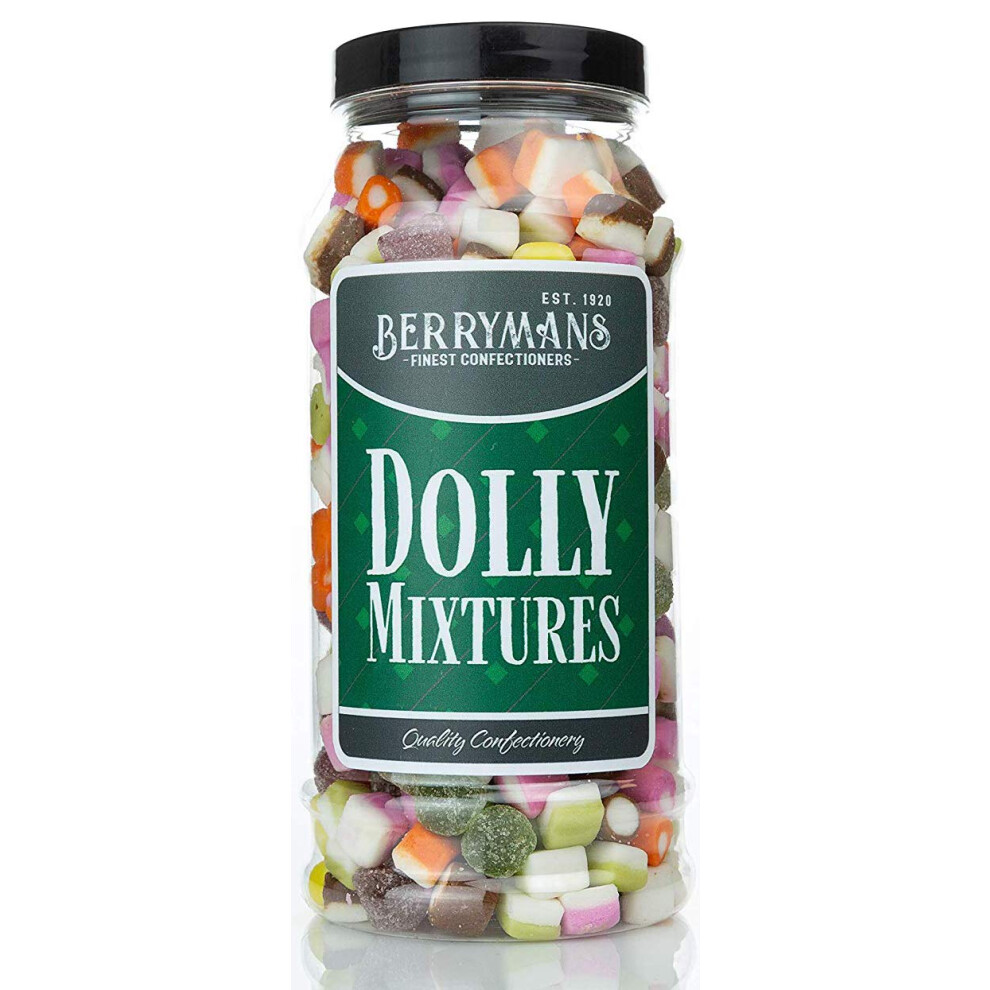 Berrymans Original Dolly Mixtures Retro Sweets Gift Jar By Sweet Shop Clas