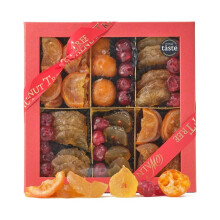 Walnut Tree Large Gift Box of Glacé Fruit with Orange Pineapple Cherry Pear