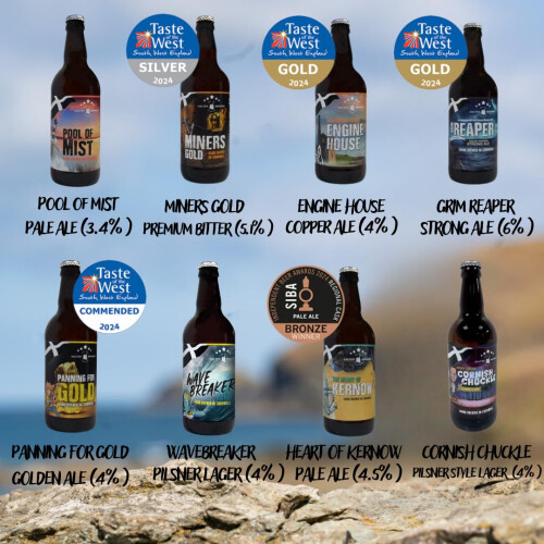 Keltek Brewery Real Ale 8 x 500ml Glass Bottles Mixed Case Authentic Cornis 1