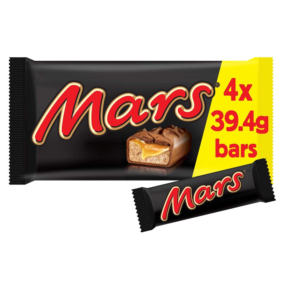 Mars Caramel Nougat Milk Chocolate Snack Bars Multipack 4 X 394G