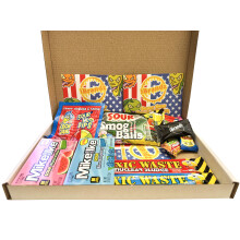 Super Sour Sweet Gift Box Hamper American Candy. Extreme Sour selection
