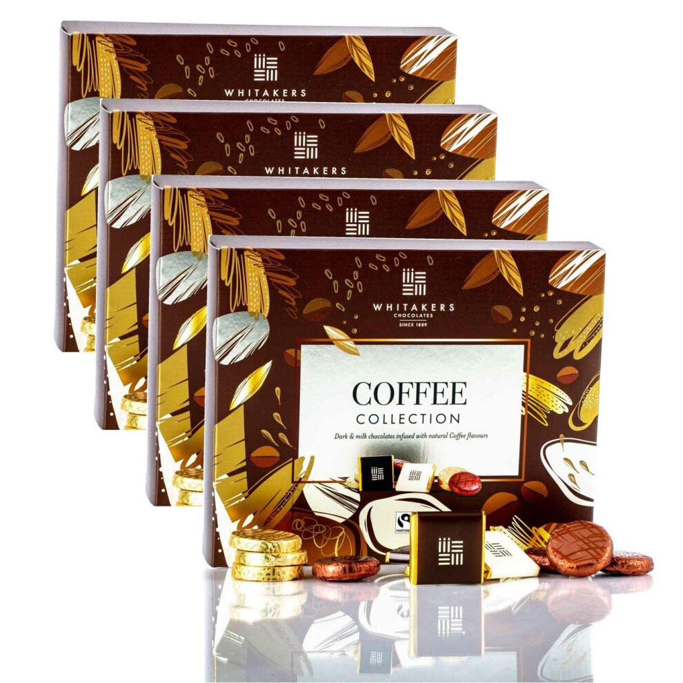 Whitakers Chocolates Coffee Collection Milk Box 170G Pack Of 4 Dark