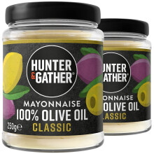 Hunter Gather Olive Oil Mayonnaise 2 x 250g Made with Olive Oil British