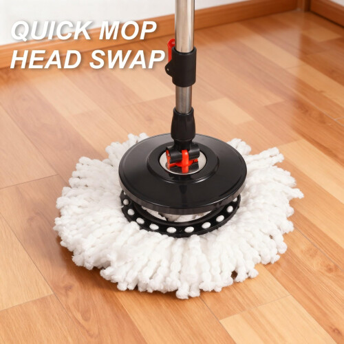 Requisite Needs Smart Spin Mop and Bucket Set – Black edition – Antisplashi 1