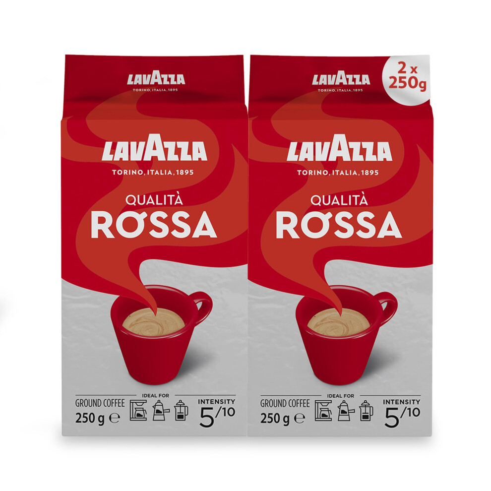Lavazza Qualità Rossa Ground Coffee, Medium Roast,