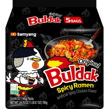 Buldak VERY Hot Chicken Instant Noodles 5 x 140g