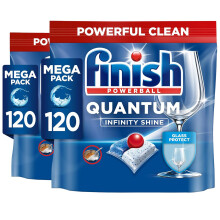 Finish Quantum Infinity Shine Dishwasher Tablets Bulk Scent Fresh Size 2