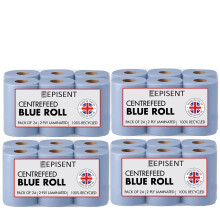EPISENT Blue Roll 2Ply Centre Feed Paper Towels – Super Absorbent Food Safe