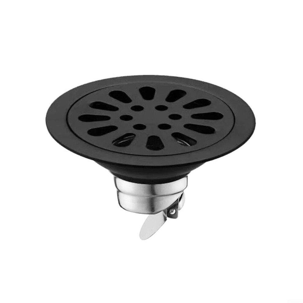 Stainless Steel Floor Drain With Backflow Prevention And Odor Seal For Bathroom Shower Round 9347817476224