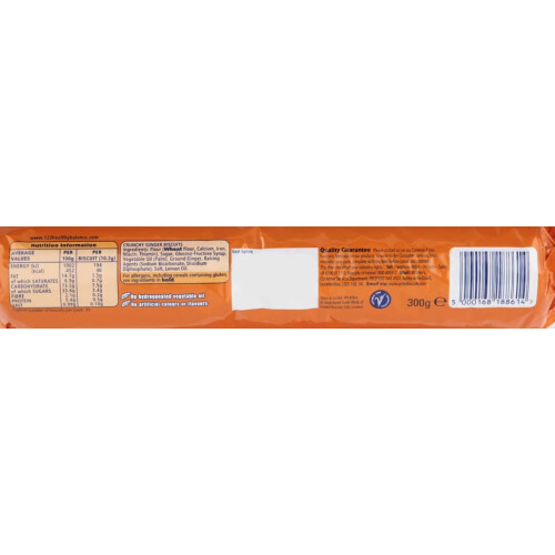 McVities Tasties Ginger Nuts Biscuits 300 g Pack of 3 2
