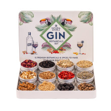 Gin Botanicals and Infusions Gift Kit Set of 12 Finest Botanicals and Spice