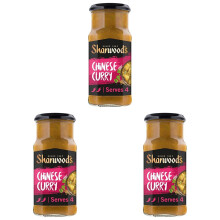 Sharwoods Aromatic Chinese Curry Cooking Sauce 425 g Jar Pack of 3