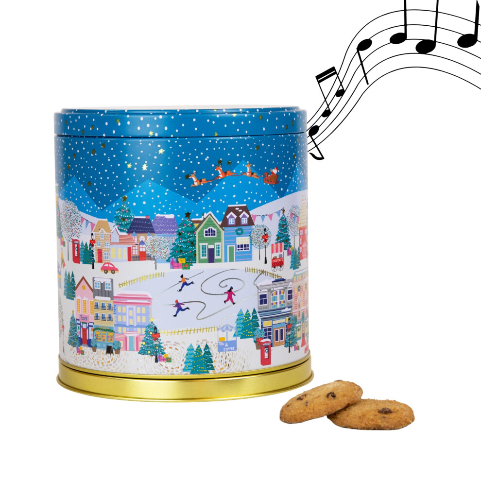 The Silver Crane Co. Merry Little Christmas Musical Carousel Gift Set Christmas Biscuits Tin No