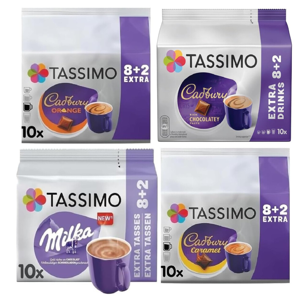 Tassimo Hot Chocolate Lovers Variety Pack Capsules – Cadbury Caramel Orange