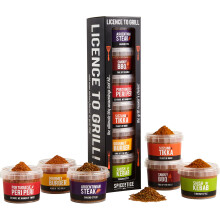 SPICENTICE License to Grill  The Ultimate Spice  Seasoning Gift Set  6 Gour