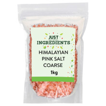 JustIngredients Premier Himalayan Salt Coarse 1kg Pink Rock Salt for Cookin