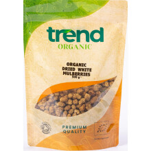 Trend Organic Dried White Mulberries 500gHigh in Fibre Natural Sugars and V