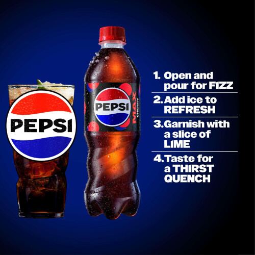 Pepsi Pepsi Max Cherry 500ml Pack of 24 2