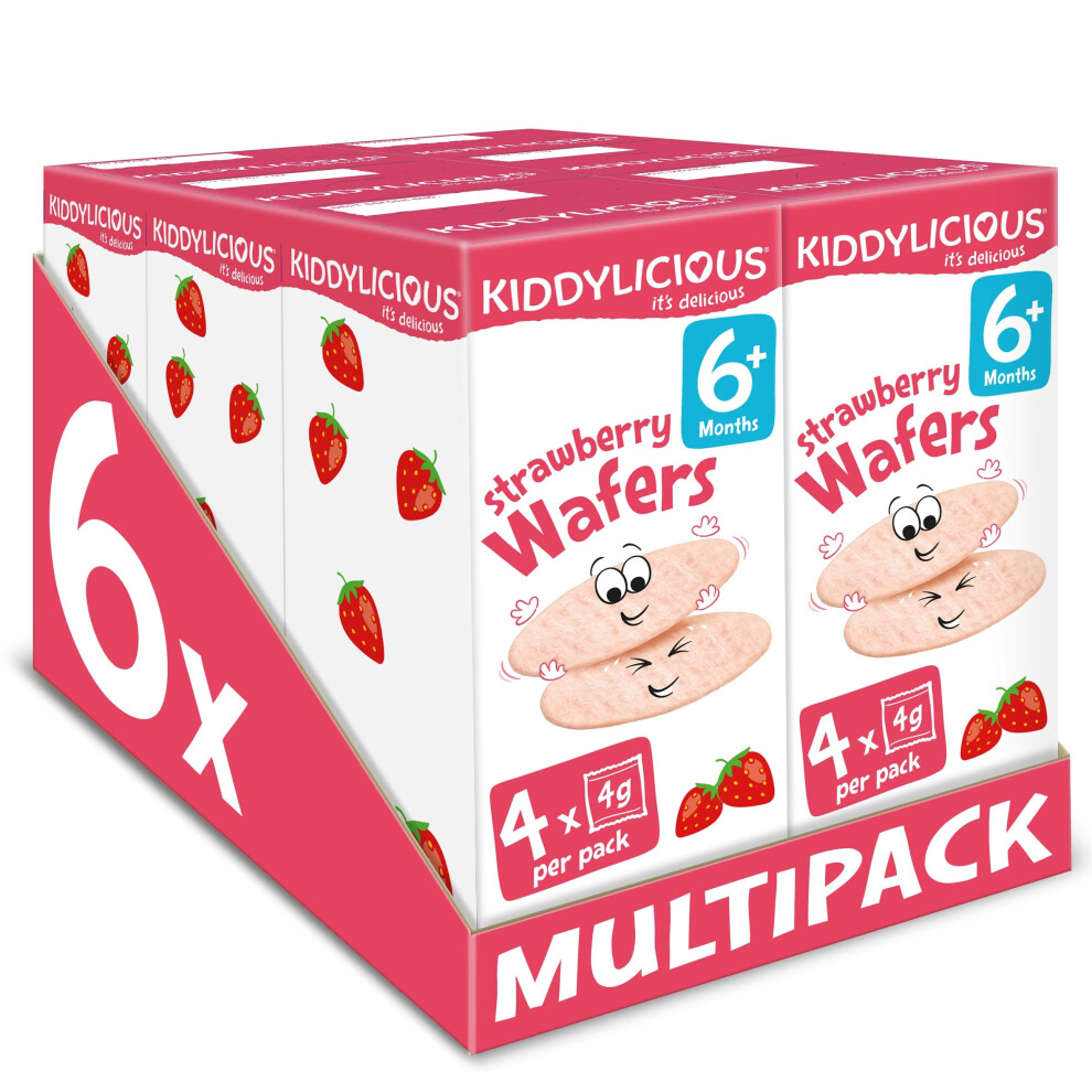 Kiddylicious Strawberry Mini Wafers Gluten And Dairy Free Kids Snack Suit