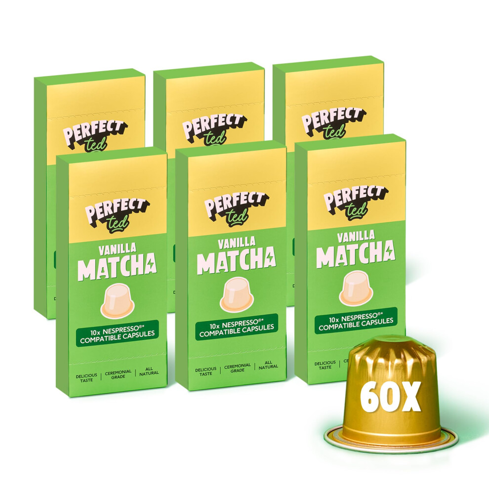 Perfect Ted Perfectted Vanilla Matcha Pods, Ceremonial Grade Japanese,