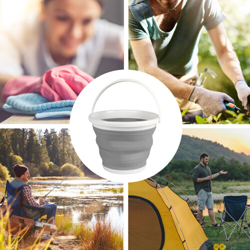 Beldray Beldray Collapsible Bucket  10L Foldable Silicone Bucket Sturdy Handle Idea 2