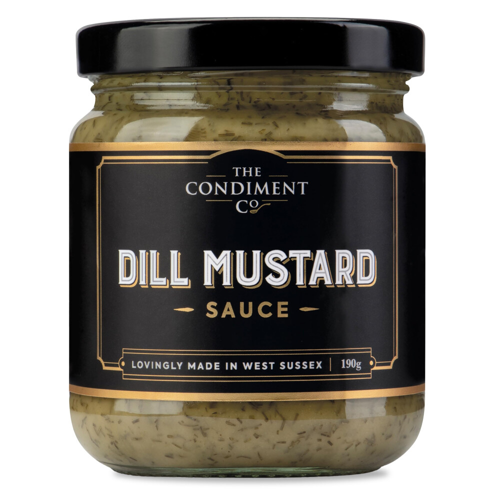 The Condiment Company Dill Mustard 190G Mustard Sauce For Fish Sandwiches D
