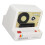 Cassette Speaker with Bluetooth Card & Cable 5 Light Modes - White 7