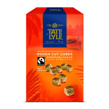 Tate and Lyle Fairtrade Demerara Rough Cut Sugar Cubes 1 kg Pack of 4