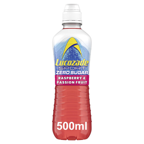 Lucozade Lucozade Sport Zero Sugar  Raspberry  Passionfruit 12x500ml  Sugar Free Spo 2