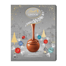 Lindt Lindor Assorted Silver Advent Calendar 2025 – 233g – 24 Premium Choco