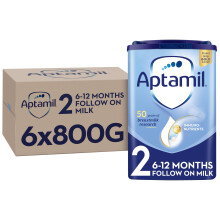 Aptamil 2 Follow On Baby Milk Powder 612 Months 800g Pack of 6  Packaging M