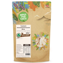 Wholefood Earth Toasted and Unsweetened Coconut Slices 500 g GMO Free Nat