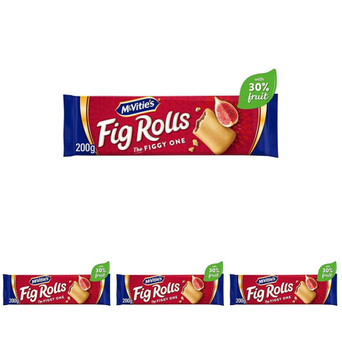 McVities Fig Rolls Biscuits The Figgy One 200 g Pack of 4