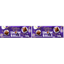 Cadbury Festive Mini Snow Balls Chocolate Bar Smooth Dairy Milk Chocolate F