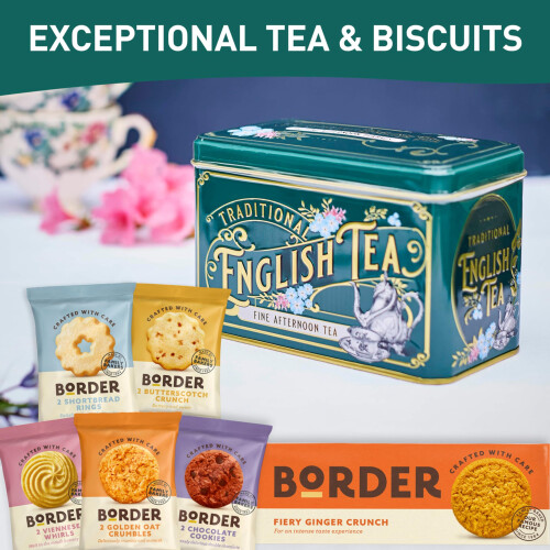 Border Biscuits Gift Set Afternoon Tea Hamper with Border Ginger Crunch 135 2
