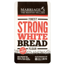 W  H Marriage  Son Finest Strong White Breadmaking Flour 15kg Pack of 5