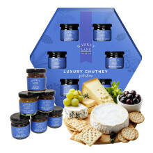 Selection of Savoury Chutneys Gift Set Box of Mini Jars 6 x 35g Onion Pick
