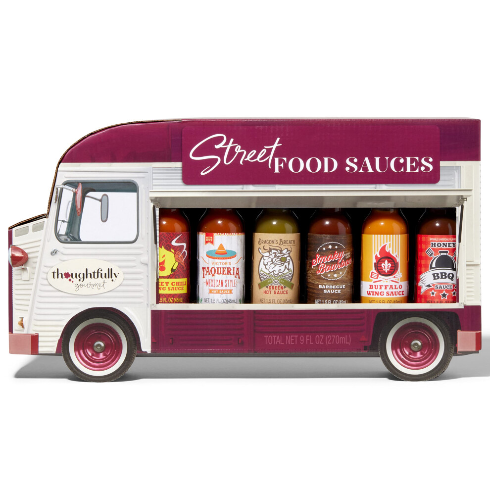 Thoughtfully Gourmet Street Food Sauces Hot Sauce And Bbq Gift Set Flavours