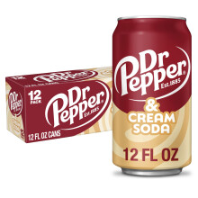 Dr Pepper Drink Can 355ml Pack Cream Soda 4260 millilitre Pack of 12