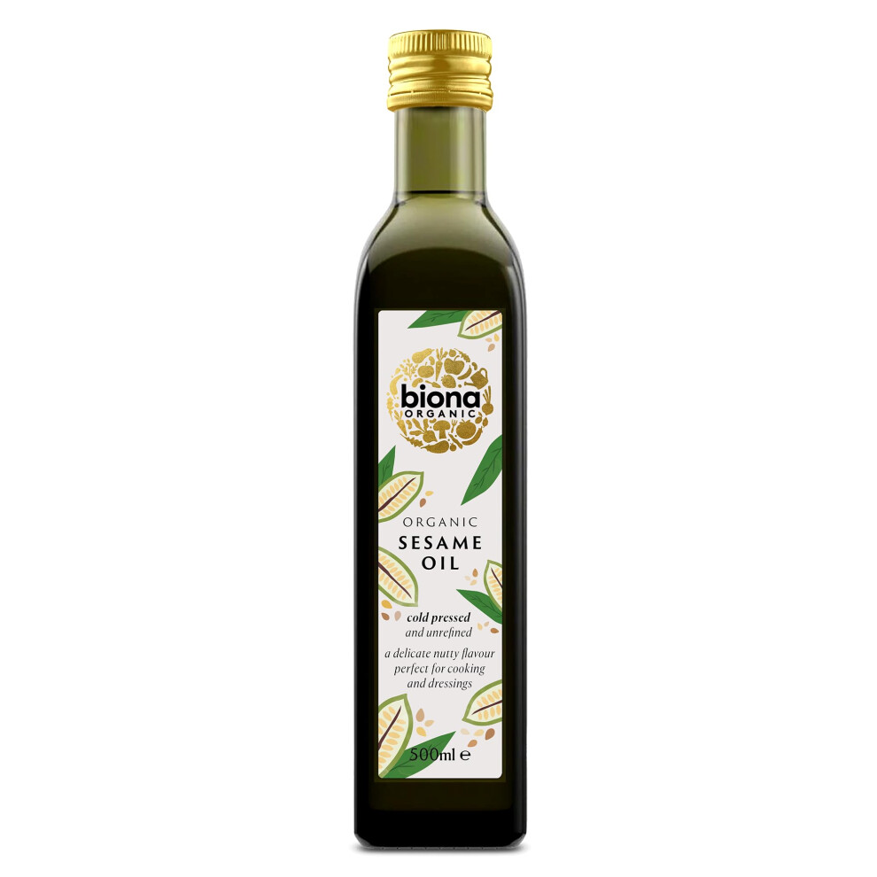 Biona Organic Sesame Seed Oil 500Ml From Organic Sesame Seeds Cold Presse