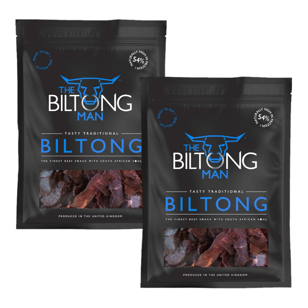 The Biltong Man Tasty Traditional Lean Beef Biltong – Highprotein Beef Snac